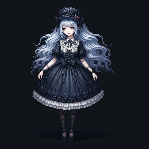 Gothic lolita character Luna